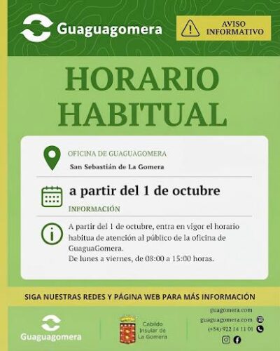 Nuestra oficina abre de nuevo hasta las 15:00 h.